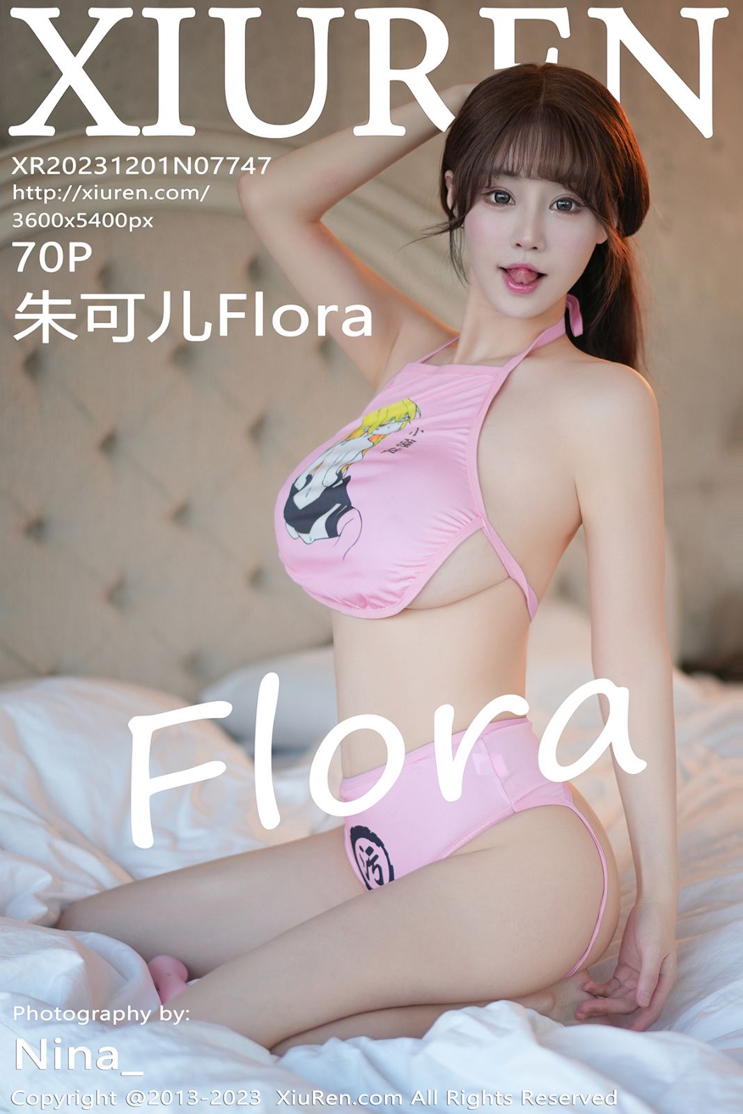 秀人网第7747期模特朱可儿Flora 性感写真 70张